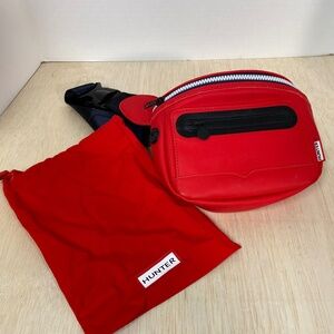 Hunter For Target Waist Bag Red With Dust Bag • Fanny Hip Pack Waist Purse